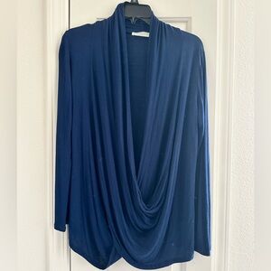 Free To Live - Women's Large Criss Cross Cardigan, Made in USA, Rayon/Spandex